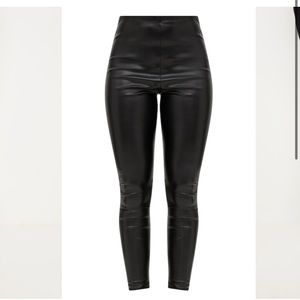 Pretty Little Thing Leather High Waisted Leggings